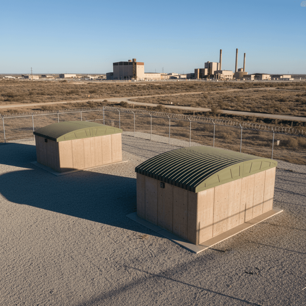 Foundation phase — ECM storage units and regulatory documentation at Highland Industrial Park